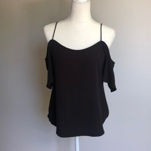 Off shoulder black top
